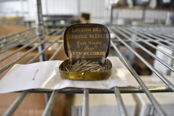 Edison Bell Elecric Chromic Needles for Record Playing In Metal Tin. 1.5x1.5x0.5 - Image 3 of 4