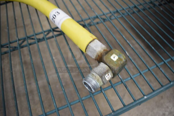 Yellow Gas Hose. 40" - Image 2 of 4