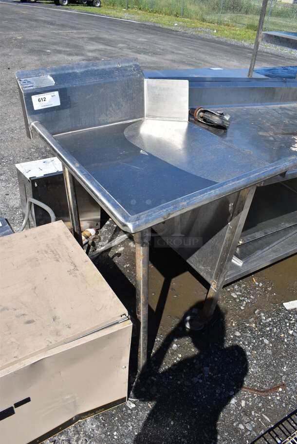 Advance Tabco Stainless Steel Left Side Clean Side Dishwasher Table. 26x30x44 - Image 3 of 4