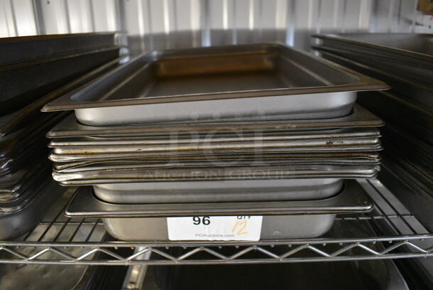 12 Stainless Steel Full Size Drop In Bins. 1/1x2. 12 Times Your Bid! - Image 1 of 3