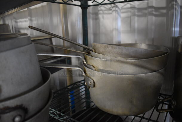 ALL ONE MONEY! Tier Lot of Various Items Including 6 Metal Stock Pots and 9 Metal Sauce Pans - Image 3 of 5