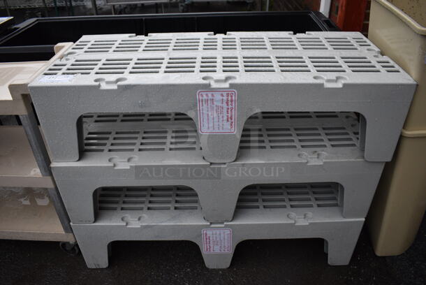3 Cambro Gray Poly Dunnage Racks. 48x21x12. 3 Times Your Bid! - Image 5 of 5