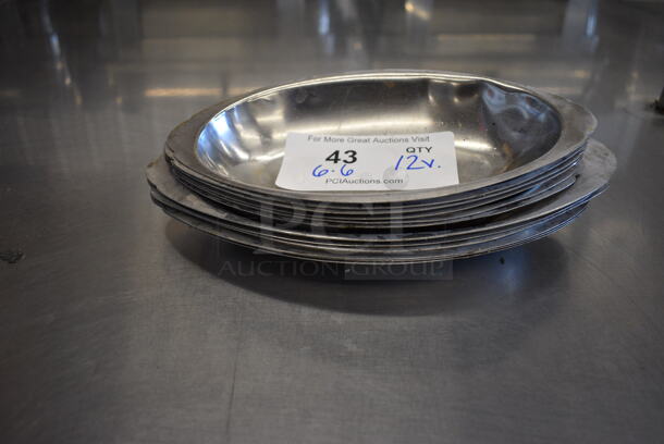 12 Metal Single Serving Casserole Dishes. Includes 10x5.5x1. 12 Times Your Bid!
