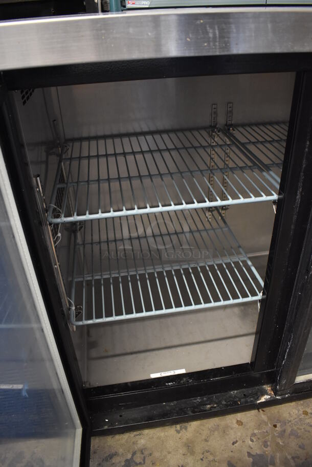 Dukers DBB72-H3 Stainless Steel Commercial 3 Door Back Bar Cooler Merchandiser. 115 Volts, 1 Phase. 73x24x36. Tested and Working! - Image 6 of 7
