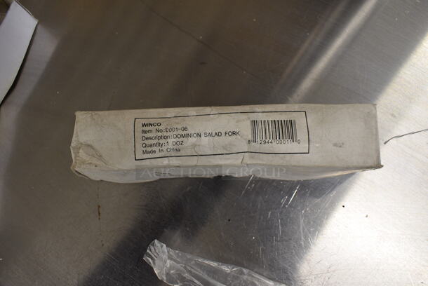 36 BRAND NEW IN BOX! Winco 0001-06 Stainless Steel Dominion Salad Forks. 6.25". 36 Times Your Bid! - Image 4 of 4