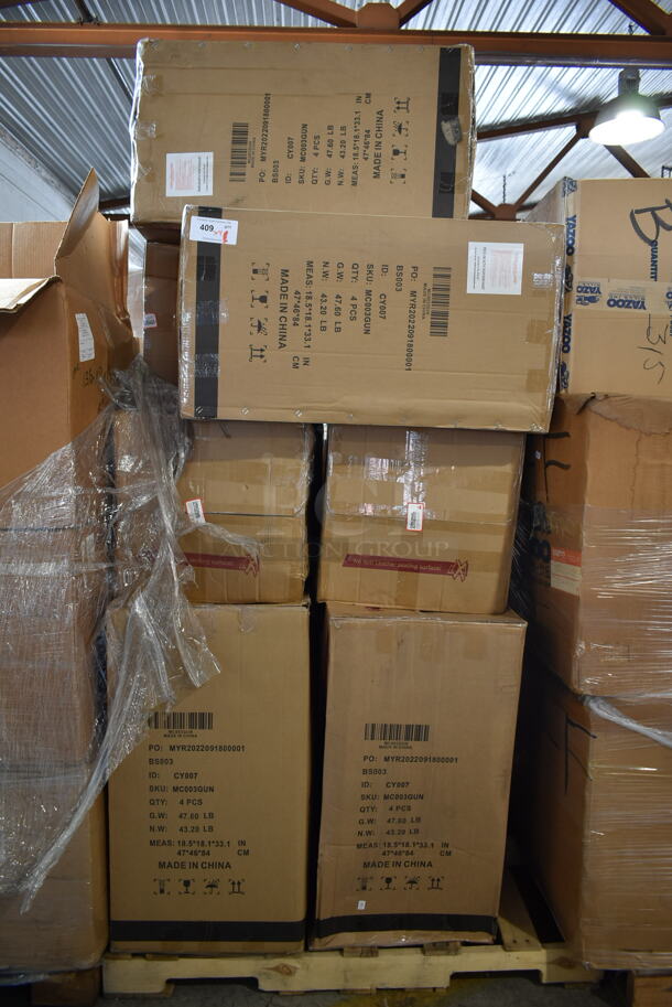 9 Boxes of 4 Lacoo CY007 Metal Gunmetal Finish Tolix Style Chairs. Total of 36 Chairs. Stock Picture Used in Listing. 9 Times Your Bid! - Image 1 of 6