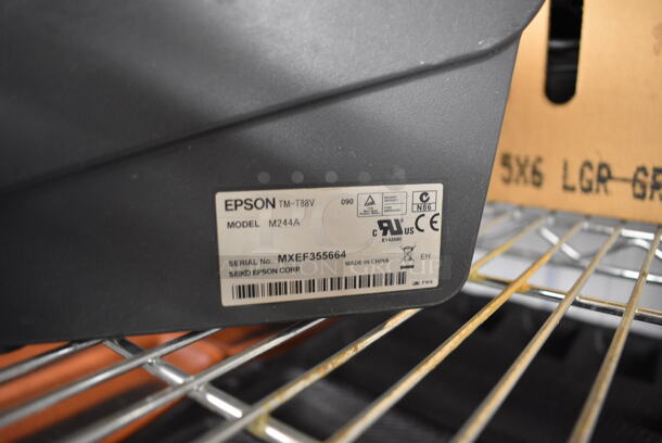 Par 15" POS Monitor, Epson Model M244A Receipt Printer, FirstData FD130 Credit Card Reader, Metal Cash Drawer and Wires - Image 5 of 7