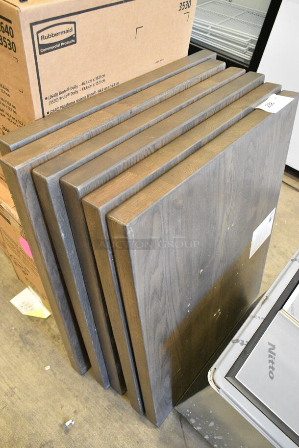 6 Wooden Tabletop. 6 Times Your Bid!  - Image 2 of 5