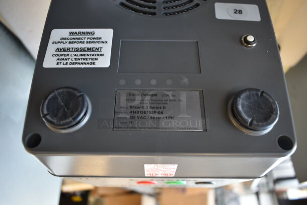 BRAND NEW SCRATCH AND DENT! Robot Coupe Blixer 3 Series D Stainless Steel Commercial Countertop Food Processor w/ Bowl, Lid and S Blade. 120 Volts, 1 Phase. Tested and Working! - Image 11 of 11