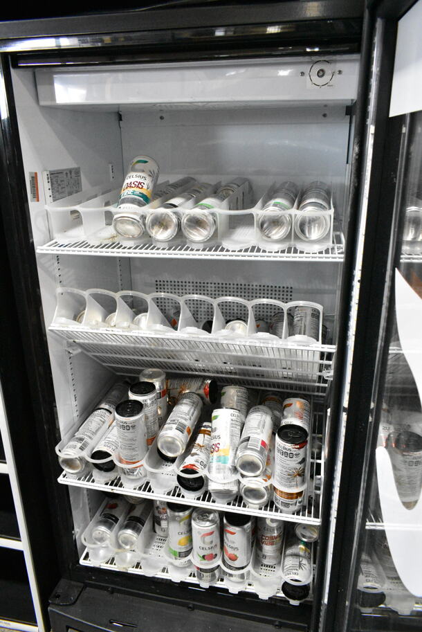 IDW G-10-F334B-HC Metal Commercial Single Door Reach In Cooler Merchandiser w/ Poly Coated Racks and Drink Sliders. 110-120 Volts, 1 Phase. Tested and Working! - Image 3 of 6