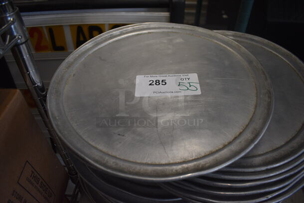 55 Metal Round Pizza Baking Pans. 14x14. 55 Times Your Bid!