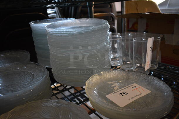 77 Glass Salad Plates. 7.75x7.75x1. 77 Times Your Bid! - Image 3 of 3