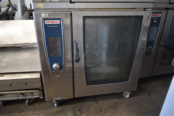 2 2016 Rational Stainless Steel Commercial Combitherm Self Cooking Center Convection Ovens on Commercial Casters. Top Model: SCC WE 62. Bottom Model: SCC WE 102. 480 Volts, 3 Phase. 2 Times Your Bid! - Image 3 of 8