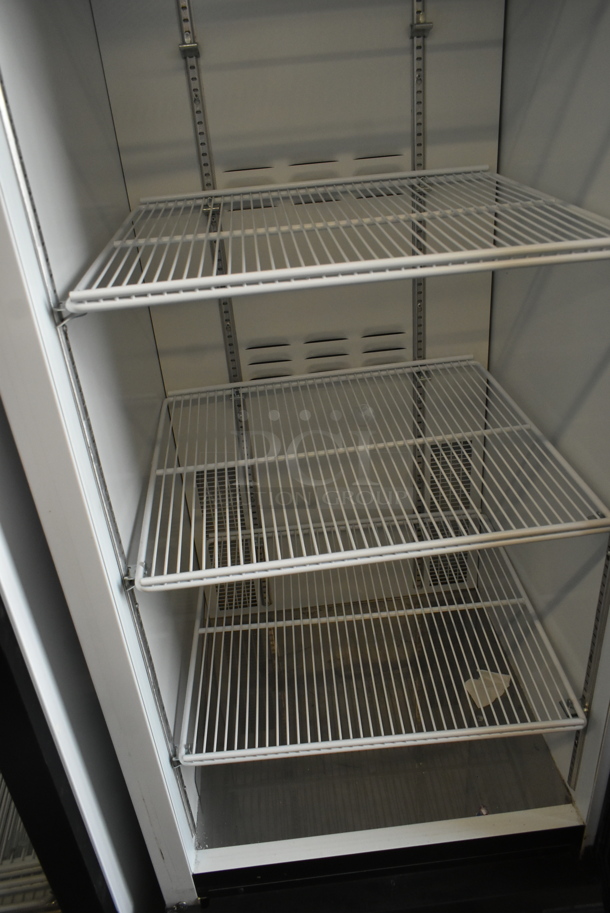 2019 Habco SE18 Metal Commercial Single Door Reach In Cooler Merchandiser w/ Poly Coated Racks. 115 Volts, 1 Phase. Tested and Working! - Image 4 of 5