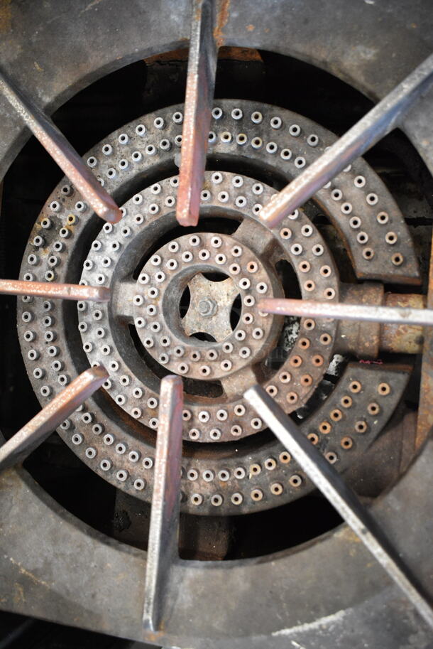 Radiance Stainless Steel Commercial Countertop Natural Gas Powered 2 Burner Range.  - Image 3 of 5