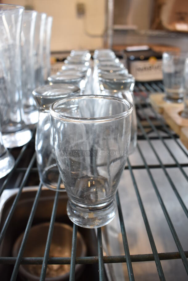 17 Beverage Glasses. 2.25x2.25x4. 17 Times Your Bid!