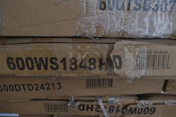 BRAND NEW SCRATCH AND DENT! Regency 600WS1848HD 16 Gauge Stainless Steel 18" x 48" Heavy Duty Wall Shelf - Image 2 of 2