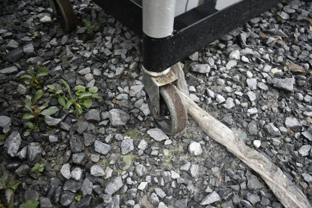 Black Poly 3 Tier Cart w/ Push Handles on Commercial Casters. Does Not Come w/ Toaster. - Image 6 of 6