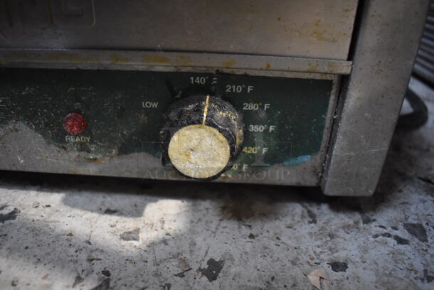 Waring Stainless Steel Commercial Countertop Electric Powered Panini Press w/ Thermostatic Controls. 19x19x12. Tested and Working! - Image 6 of 7