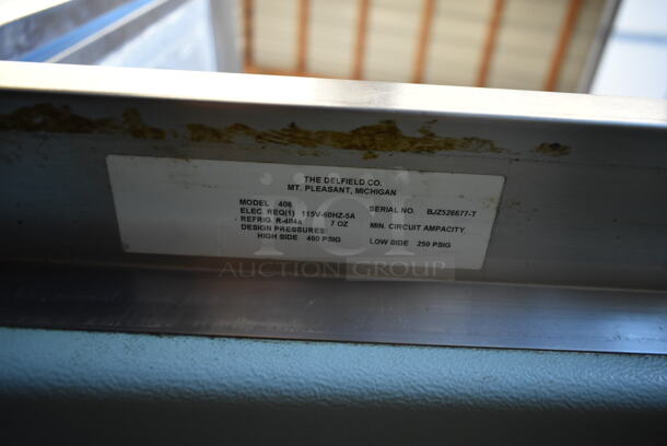 Delfield 406 Stainless Steel Commercial Single Door Undercounter Cooler. 115 Volts, 1 Phase. Tested and Powers On But Does Not Get Cold  - Image 6 of 6