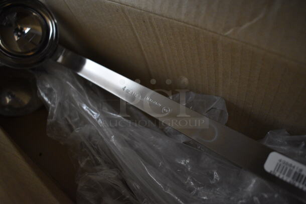 9 BRAND NEW IN BOX! Vollrath Stainless Steel 4 oz Ladles. 15". 9 Times Your Bid! - Image 3 of 4