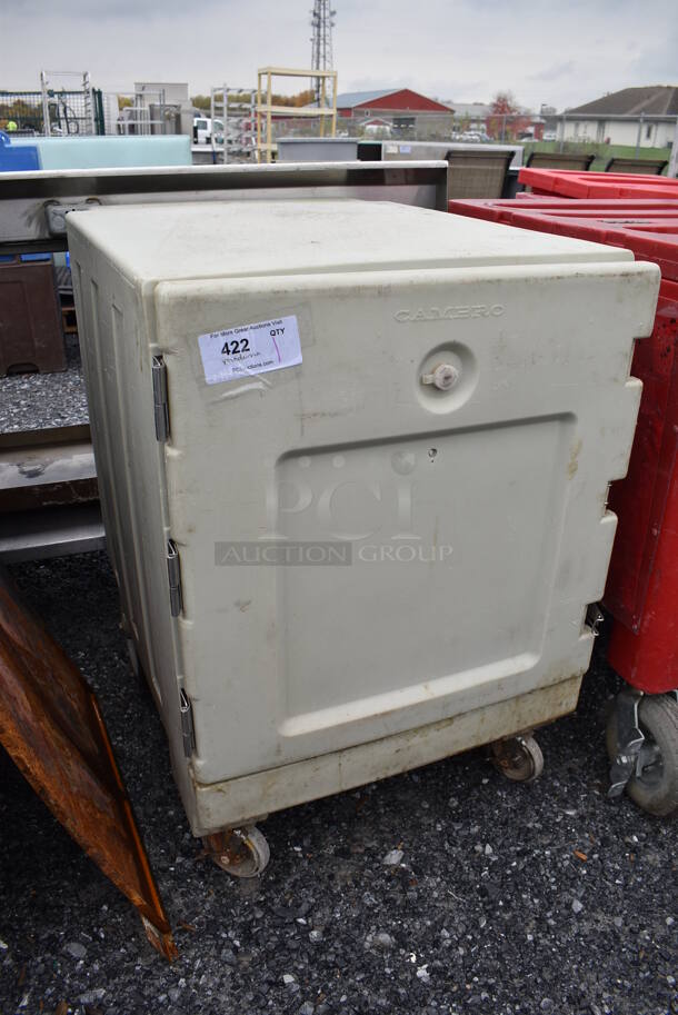 Cambro Tan Poly Insulated Food Carrying Case on Commercial Casters. 25.5x33.5x37 - Image 2 of 7