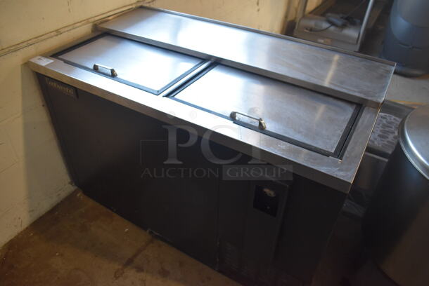 Continental CBC50 Stainless Steel Commercial Back Bar Cooler w/ 2 Sliding Lids. 50x28x34. Tested and Powers On But Does Not Get Cold - Image 2 of 6
