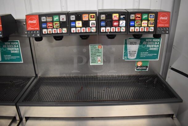 Stainless Steel Commercial 5 Head Carbonated Beverage Machine on Ice Bin. 30x25x56 - Image 4 of 5