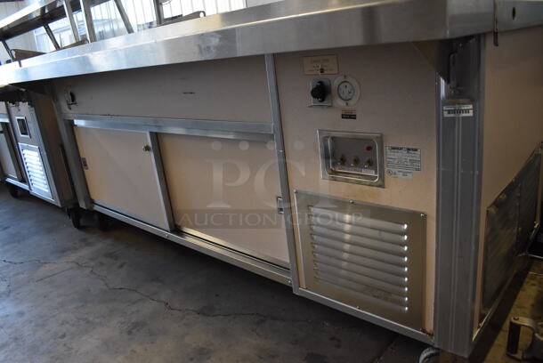 Servolift Eastern 502-3R Metal Commercial Portable Buffet Station w/ 2 Over Shelves and Tray Slide on Commercial Casters. 120/208 Volts, 1 Phase. 77x49x64 - Image 5 of 7