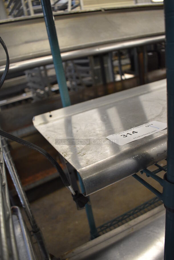 Stainless Steel Shelf w/ 1 Wall Mount Bracket. 60x14x10 - Image 3 of 3