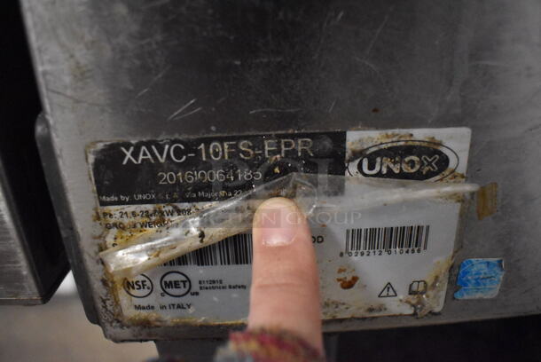2016 Unox XAVC-10FS-EPR Cheftop Stainless Steel Commercial Electric Powered Combi Convection Oven on Stainless Steel Stand. 208-240 Volts, 3 Phase. 34x36x74 - Image 6 of 10