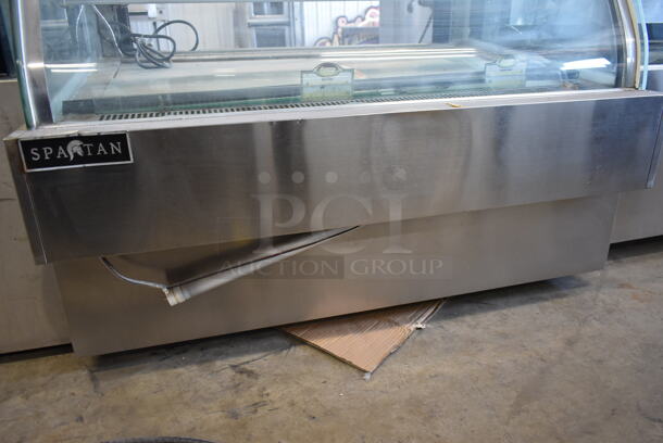 Spartan SD-48 Stainless Steel Commercial Floor Style Deli Display Case Merchandiser. 110 Volts, 1 Phase. Tested and Powers On But Does Not Get Cold - Image 3 of 5