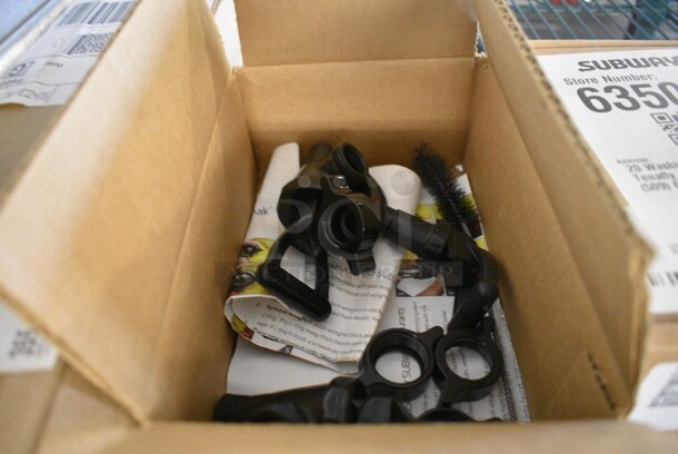 ALL OME MONEY! Lot of 3 Various Items Including a Light, Faucet Pieces and Credit Card Reader. Included 3.5x7x1.5.    - Image 2 of 4