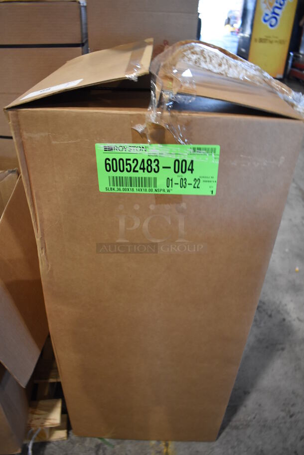BRAND NEW IN BOX! Royston 10031034-004 Gray Metal Shelf. 36x18x18  - Image 4 of 5