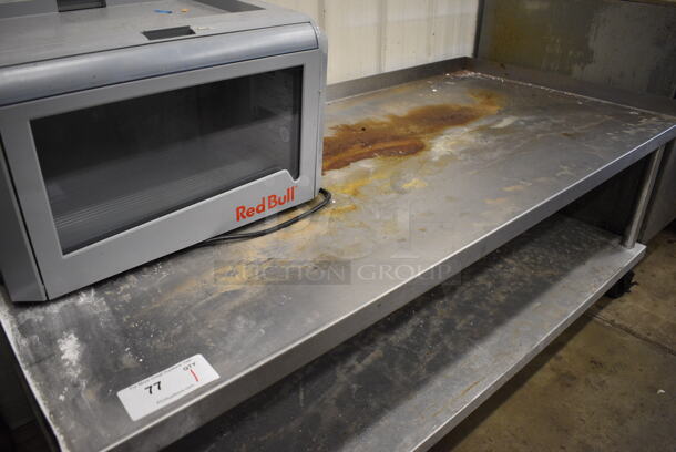 Stainless Steel Commercial Equipment Stand w/ Metal Under Shelf on Commercial Casters. 64x30x26 - Image 3 of 5
