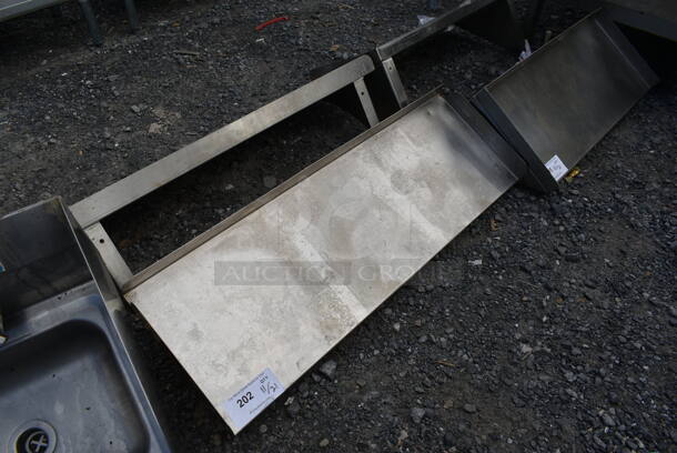 Stainless Steel Wall Mount Shelf. - Image 2 of 3