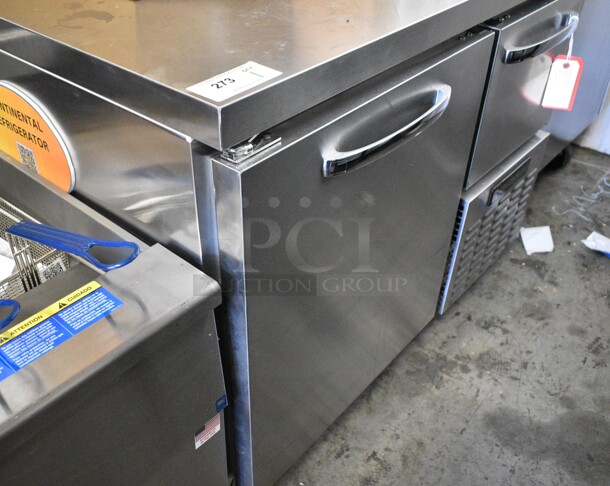 BRAND NEW! 2024 Continental RA43N Stainless Steel Commercial Undercounter Cooler on Commercial Casters. 115 Volts, 1 Phase. Tested and Working! - Image 2 of 9