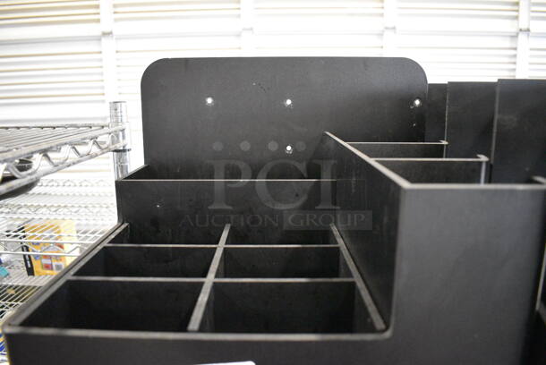 ALL ONE MONEY! Lot of 2 Black Poly Countertop Bins! 16x15x12, 17.5x4x11 - Image 3 of 4