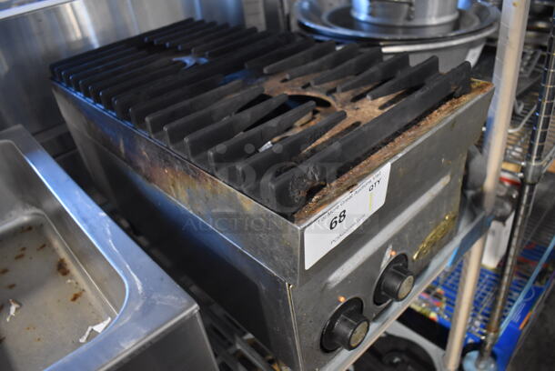 Star Stainless Steel Commercial Countertop Gas Powered 2 Burner Range. 12x24x12 - Image 4 of 6