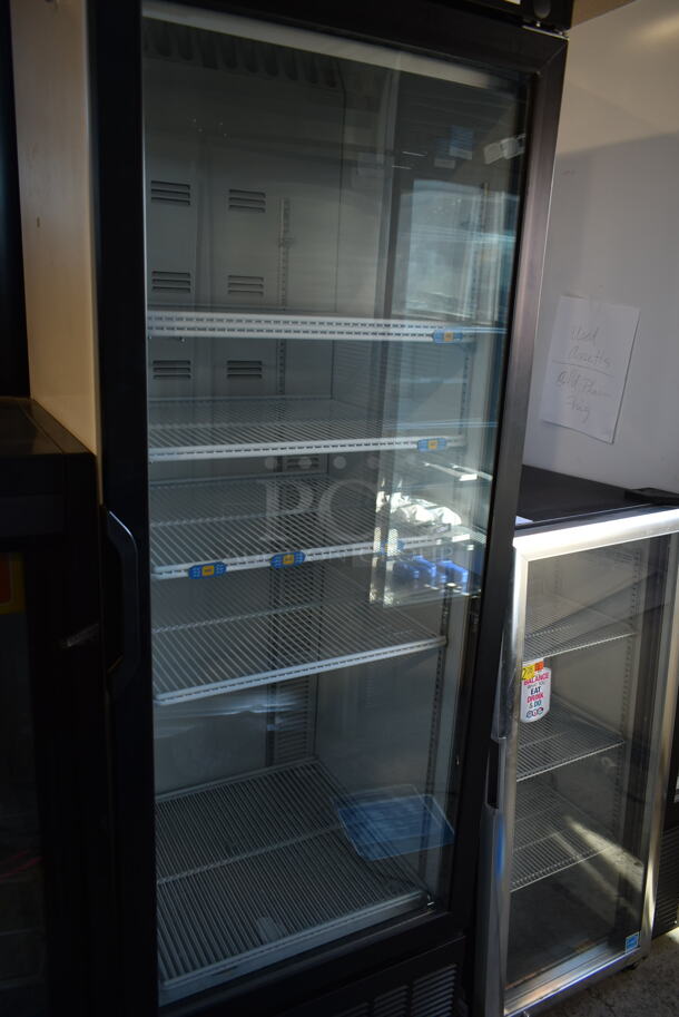 2019 Habco SE18 Metal Commercial Single Door Reach In Cooler Merchandiser w/ Poly Coated Racks. 115 Volts, 1 Phase. Tested and Working! - Image 2 of 4