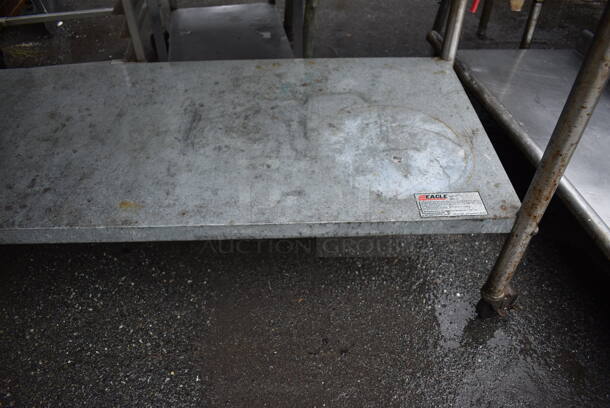 Eagle Stainless Steel Table w/ Metal Under Shelf and Back Splash on Commercial Casters. 72x30x42 - Image 5 of 7