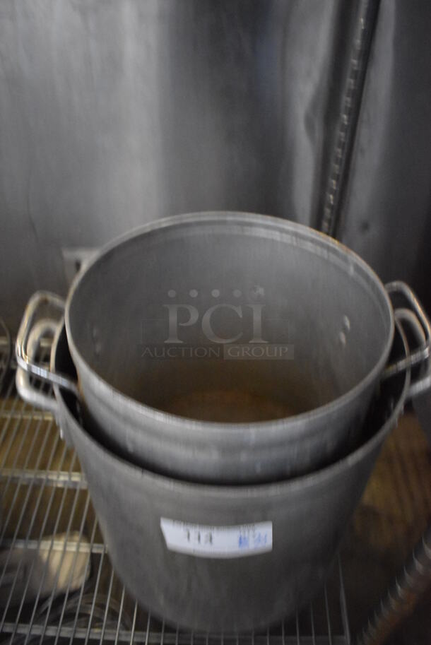 2 Various Metal Stock Pots. Includes 16x12x12.5. 2 Times Your Bid! - Image 4 of 6