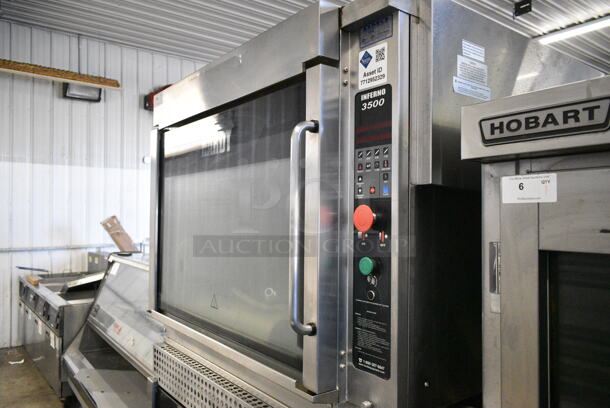 2 Hardt Model Inferno 3500 Stainless Steel Commercial Natural Gas Powered Rotisserie Ovens on Commercial Casters. Each Oven Has a 40 Bird Capacity. 76,000 BTU. 2 Times Your Bid! - Image 2 of 12