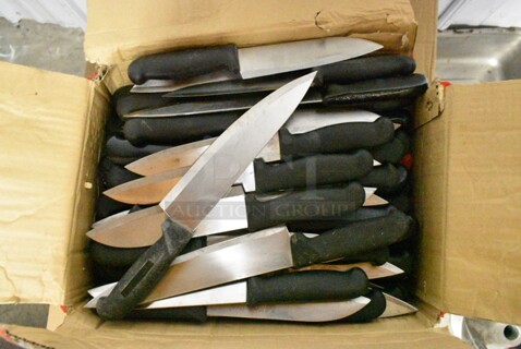 50 SHARPENED Stainless Steel Knives Including Chef Knives. 50 Times Your Bid! 