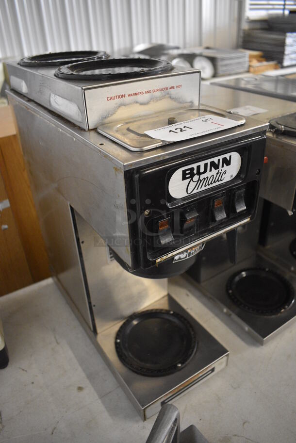 Bunn Model STF-15 Metal Commercial Countertop 3 Burner Coffee Machine w/ Hot Water Dispenser. 120 Volts, 1 Phase. 11x19x22 - Image 3 of 6