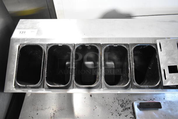 Stainless Steel Commercial Freezer w/ 4 Center Hinge Lids, 15 Rail Drop Ins and Speedwell. Tested and Working! - Image 6 of 10