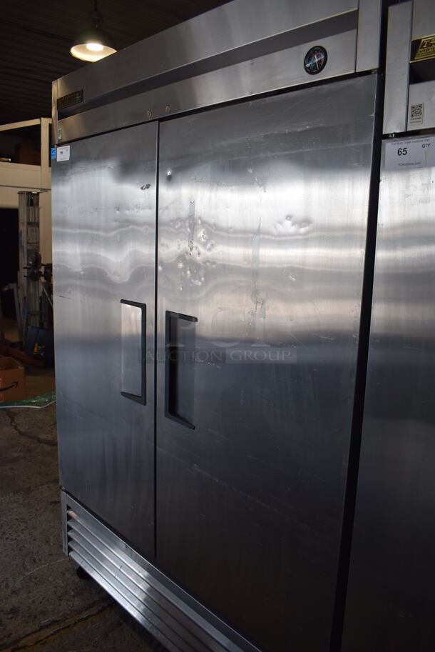 2013 True T-49F ENERGY STAR Stainless Steel Commercial 2 Door Reach In Freezer w/ Poly Coated Racks on Commercial Casters. 115 Volts, 1 Phase. Tested and Working! - Image 5 of 5