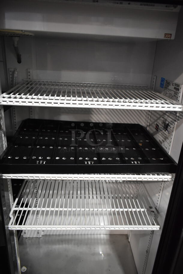 2015 True GDM-41SL-60-LD ENERGY STAR Metal Commercial 2 Door Reach In Cooler Merchandiser w/ Poly Coated Racks. 115 Volts, 1 Phase. Tested and Working! - Image 2 of 6