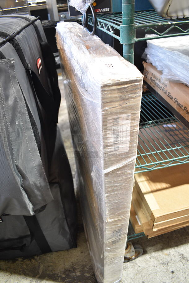 BRAND NEW SCRATCH AND DENT! ASI 10-0620-2436 Plate Glass Mirror with Stainless Steel, Chan-Lok Frame, 24" W x 36" T - Image 2 of 3