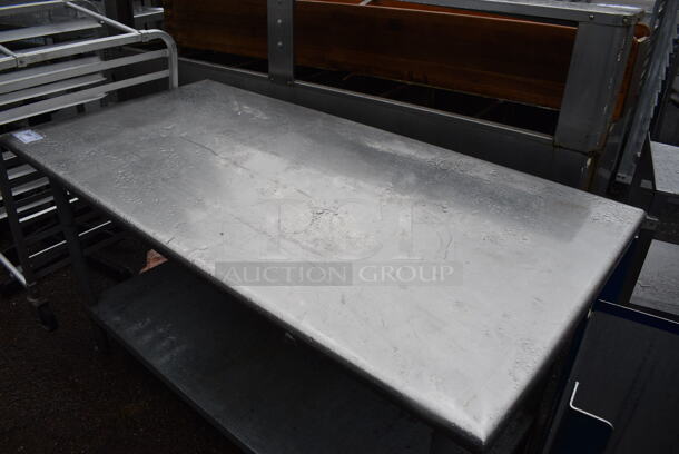 Stainless Steel Table w/ Metal Under Shelf. 60x30x34 - Image 2 of 4